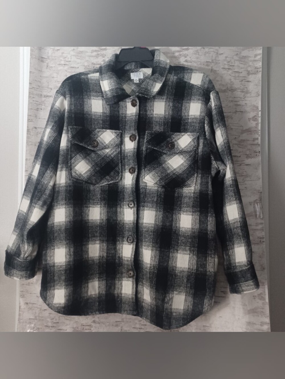 Time And Tru Plaid Shackett Jacket Sz XL